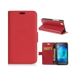 Lommebokdeksel 2-kort Samsung Galaxy Xcover 2 ( GT -s7710)  - RØD