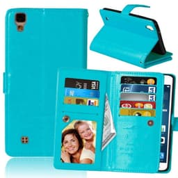 Dobbeltflip Flexi 9-kort LG X Power (K220)  - Lyse blå