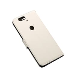 Lommebokdeksel 2-kort Huawei Nexus 6P  - Hvit