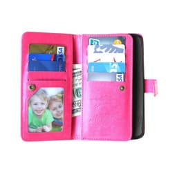 Dobbeltflip Flexi 9-kort Motorola Moto X Style (XT1570)  - Rosa