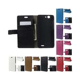 Lommebokdeksel 2-kort Huawei Ascend G7  - Hvit