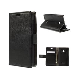 Lommebokdeksel 2-kort Microsoft Lumia 532 (RM-1034)  - Svart