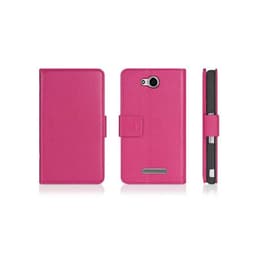Lommebokdeksel 2-kort Sony Xperia C (c2303)  - Rosa