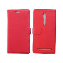 Lommebokdeksel 2-kort Asus Zenfone 2 (ZE551ML)  - RØD