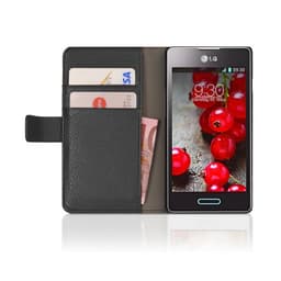 Lommebokdeksel 2-kort LG Optimus L5 II (E460)  - Svart