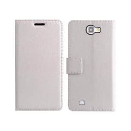 Lommebokdeksel 2-kort Samsung Galaxy Note 2 ( GT -N7100)  - Hvit