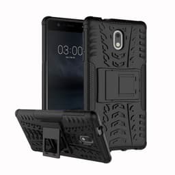 Støtsikkert deksel med stativ Samsung Nokia 3 (TA-1032)  - Svart