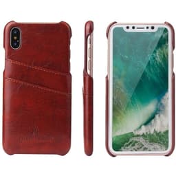 Retrodeksel med kort Apple iPhone X / Xs  - brun