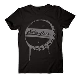 T-skjorte Fallout - Nuka-Cola flaskekork sort (XXL)