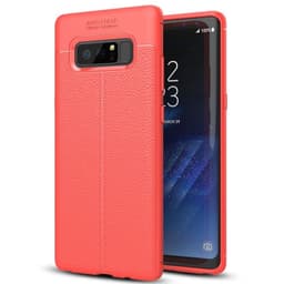 Lærmønstret silikondeksel Samsung Galaxy Note 8 (SM-N950F)  - RØD