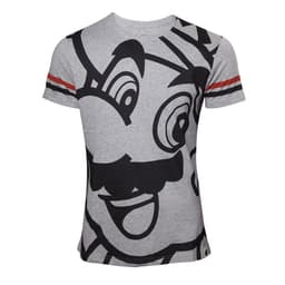 T-skjorte Nintendo - Mario Face grå (L)