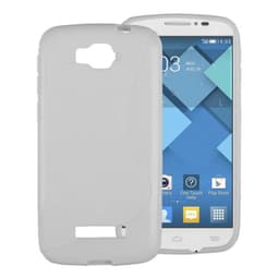 S Line silikondeksel Alcatel One Touch Pop C7  - Hvit