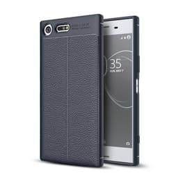 Lærmønstret silikondeksel Sony Xperia XZ Premium (G8141)  - Blå