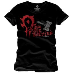 T-skjorte Warcraft - Crush Your Enemies sort (L)