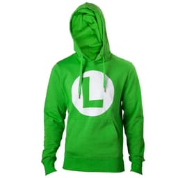 Hettegenser Nintendo med Luigi-logo grønn (M)