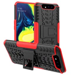 Støtsikkert deksel med stativ Samsung Galaxy A80 (SM-A805F)  - RØD