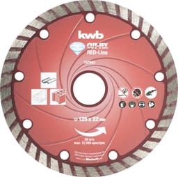 Diamantsagblad, Red Line, Ø125 mm, CD