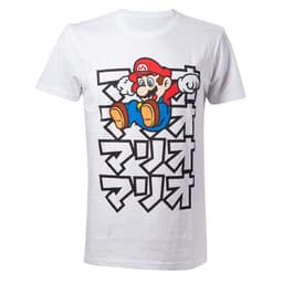 T-skjorte Nintendo - japansk Mario hvit (XXL)