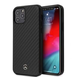Mercedes Benz iPhone 12/iPhone 12 Pro Deksel Karbonfibertekstur Svart