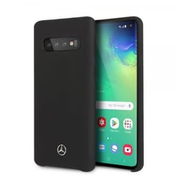 Mercedes Benz Samsung Galaxy S10 Deksel Silikon Logo Svart
