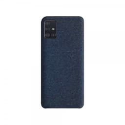 XQISIT Samsung Galaxy A51 Deksel Tekstile Case Navy Blue