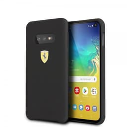Ferrari Samsung Galaxy S10E Deksel Silikon med Logo Svart