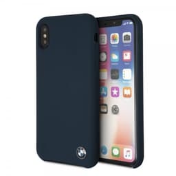BMW iPhone X/Xs Deksel Silikon Hardplast med Logo Mörkblå