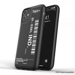 Diesel iPhone 12 Pro Max Deksel Moulded Case Core Barcode Svart