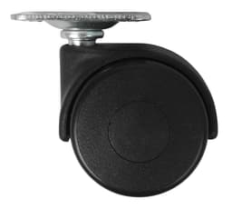 Möbelhjul dubbelt - svängbart - 40 mm