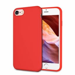 Flytende silikon deksel iPhone 6/7/8 - Rød