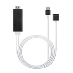 Universal USB til HDMI-adapter for iPhone og Android - svart