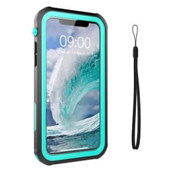 iPhone 11 deksel / deksel Svart / Turkis