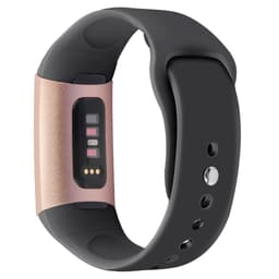 Fitbit Charge 3/4 armbånd silikon Svart L