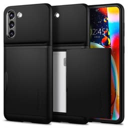 Spigen Samsung Galaxy S21 Deksel Slim Armor CS Svart