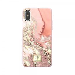 Richmond & Finch iPhone Xs Max Deksel Pink Marble Gold