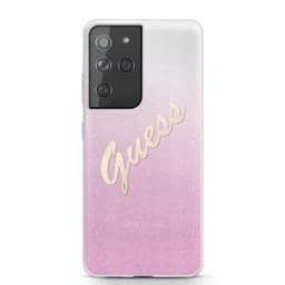 Guess Samsung Galaxy S21 Ultra Deksel Vintage Rosa