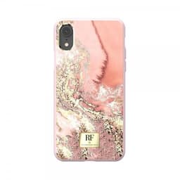 Richmond & Finch iPhone Xr Deksel Pink Marble Gold