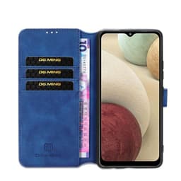 DG-Ming mobil lommebok 3-kort Samsung Galaxy A12  - Blå
