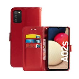 Lommebokdeksel 3-kort Samsung Galaxy A02s  - RØD
