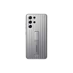 Samsung Original Galaxy S21 Ultra Deksel Protective Standing Cover Lysegrå
