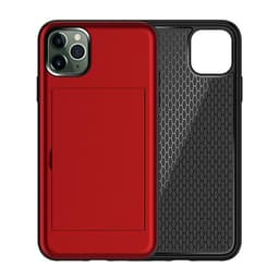 iPhone 11 Pro Max deksel med kortspor TPU / PC Rød