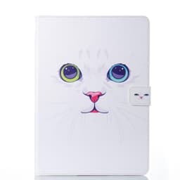 iPad Air / 2 / 9,7 "deksel Pink / White Cat-motiv