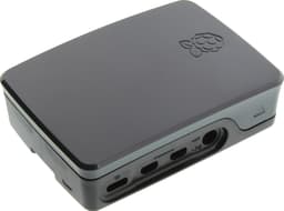 Raspberry Pi 4 kabinett (sort/grå)