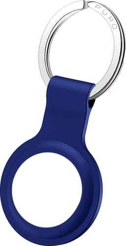 Puro Icon silikonholder med nøkkelring (blå)