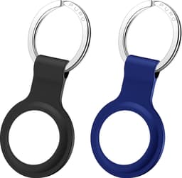 Puro Icon silikonholder med nøkkelring 2 stk. (sort/blå)