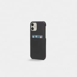 Trunk iPhone 12/iPhone 12 Pro Deksel Leather Backcover Svart