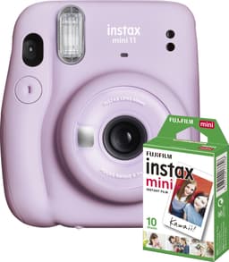 Fujifilm Instax Mini 11 kompaktkamera (lilla, 10 bilder inkl.)