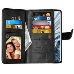 Dobbeltflip Flexi 9-kort Xiaomi Mi Note 10 Pro  - Svart