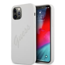 Guess iPhone 12 Pro Max Deksel Vintage Silicone Cream