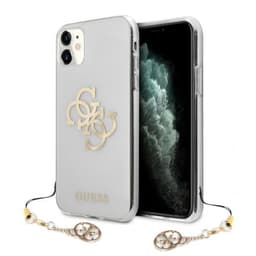 Guess iPhone 11 Deksel 4G Logo Gull Klar